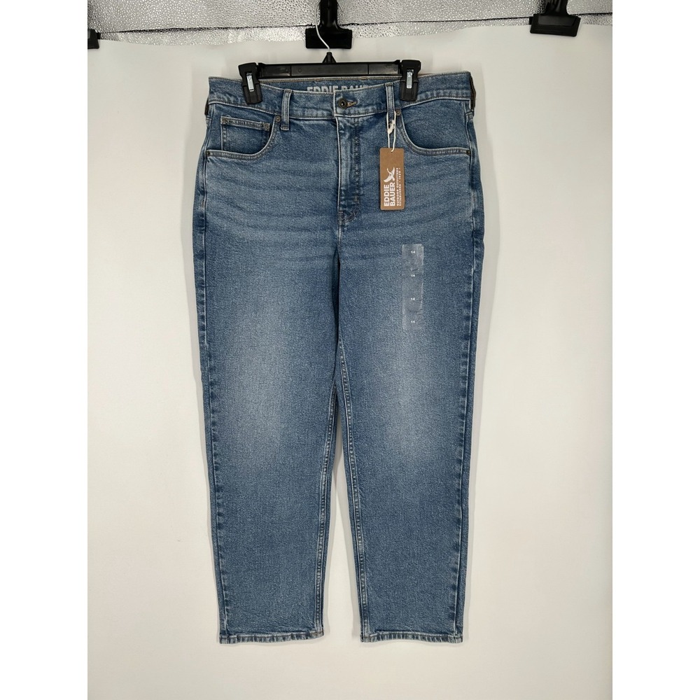 Eddie Bauer Authentic Voyager The Vintage Straight Leg Jeans Womens 14 High Rise